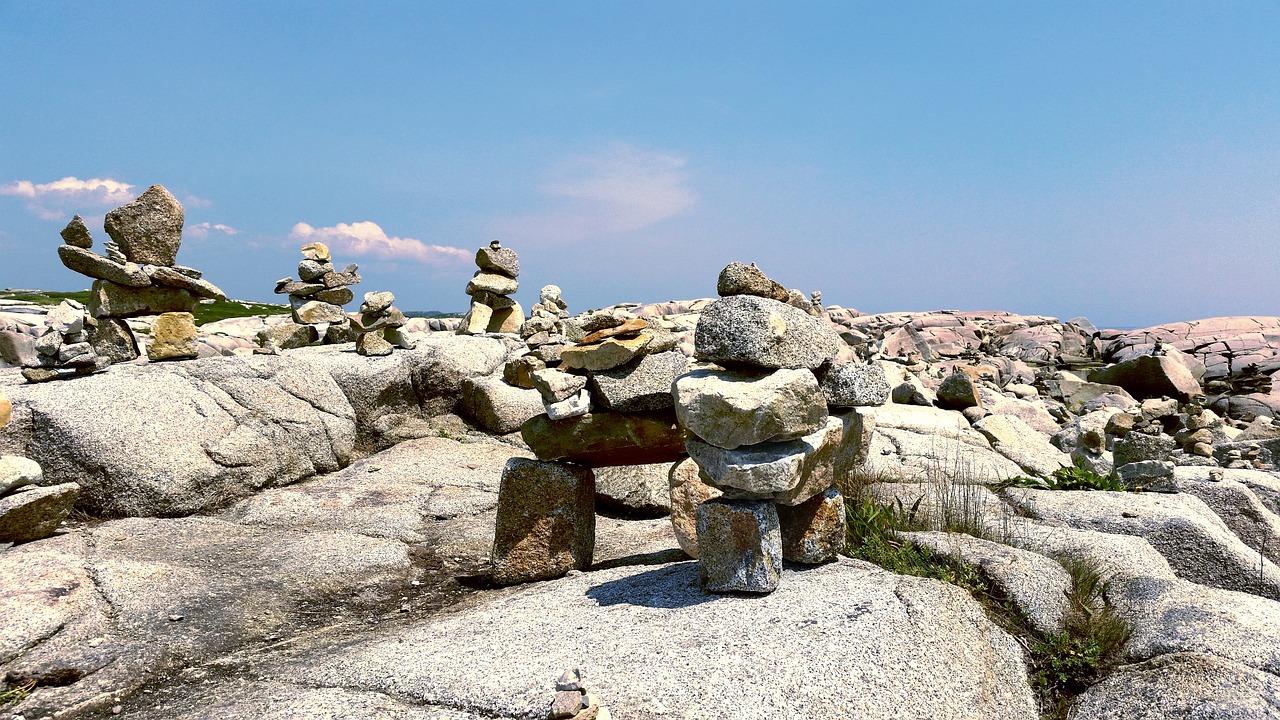 peggy's cove nova scotia rocks free photo