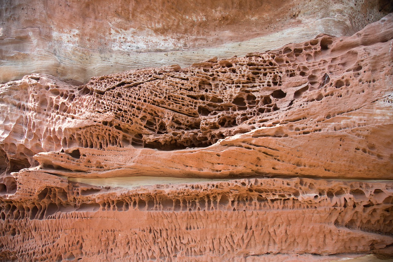 rock sand stone erosion free photo