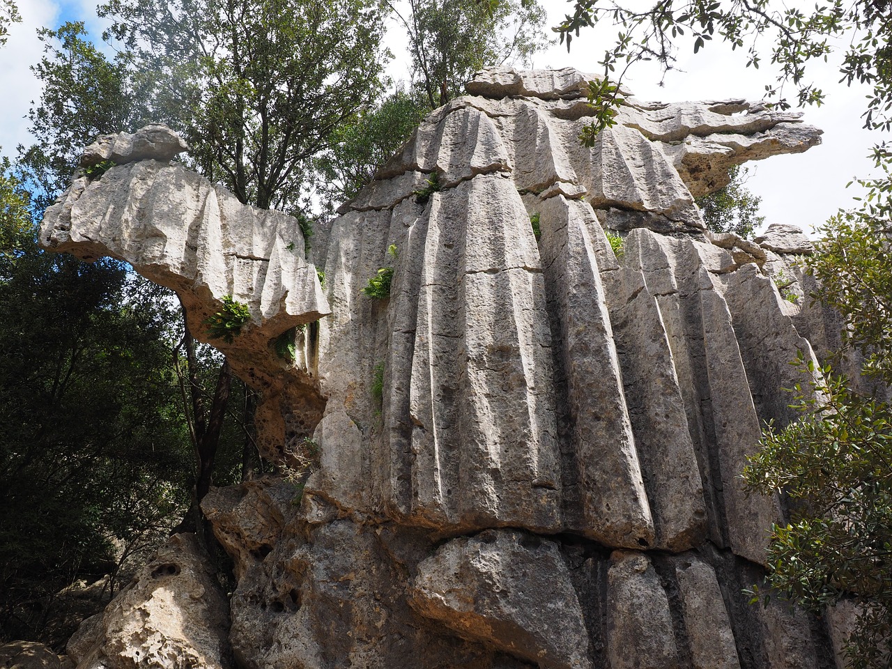 rock limestone limestone rock formation free photo