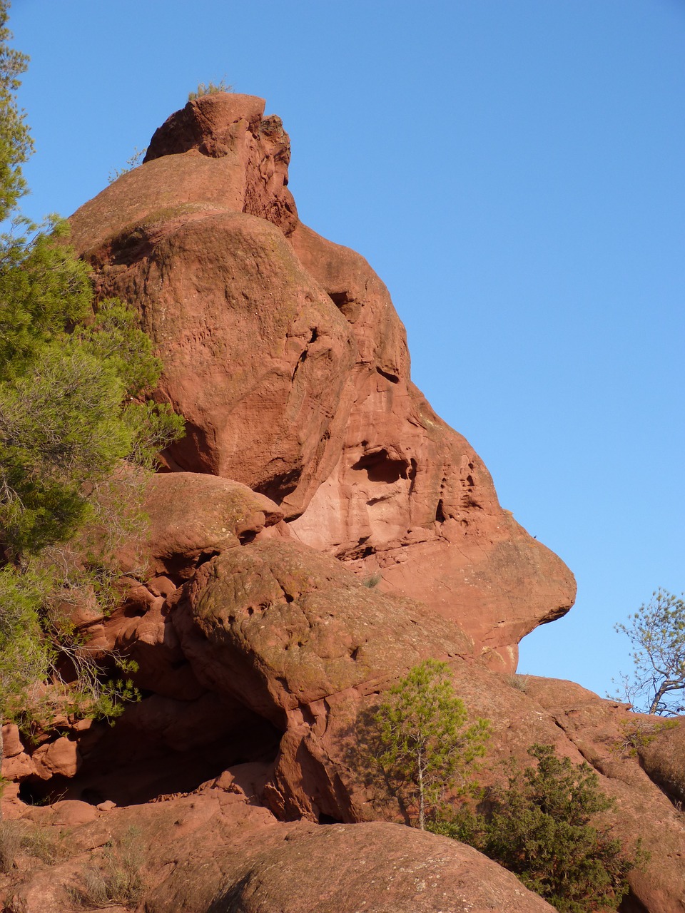 rock red sandstone sky free photo