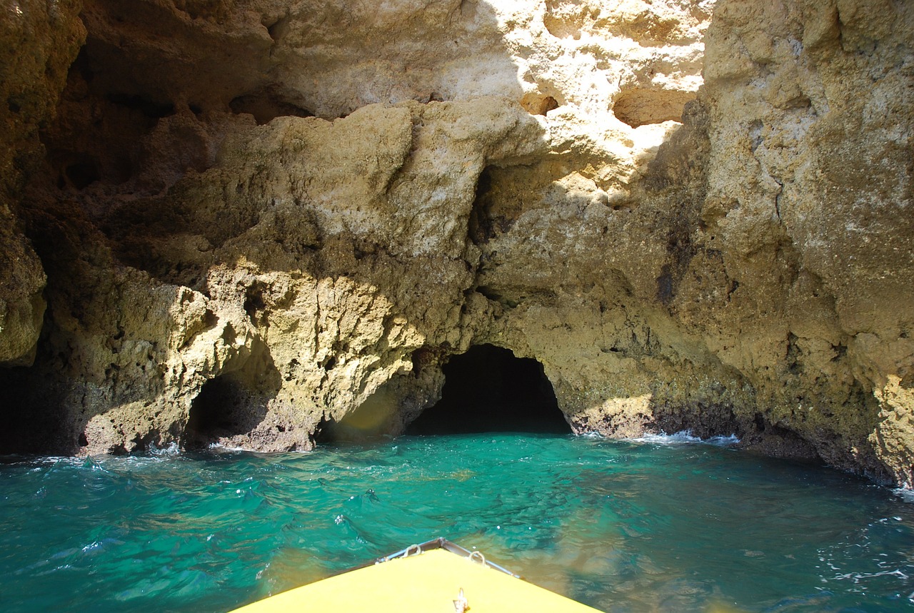 rock cave sea free photo
