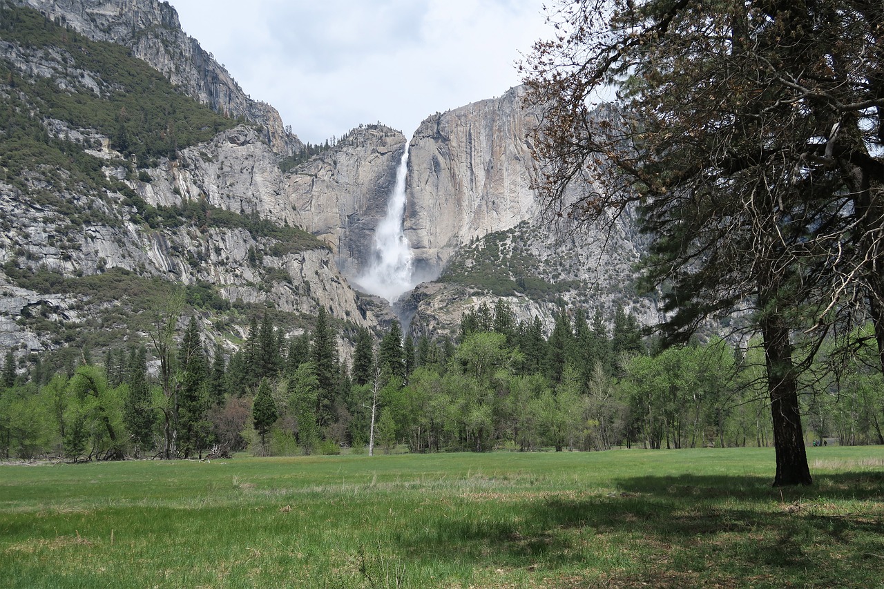 rock granite waterfall free photo