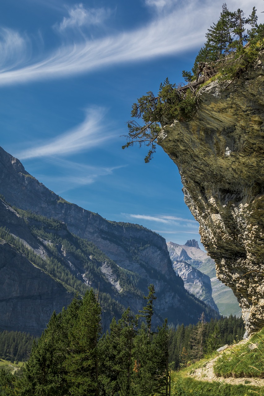 rock mountains trail free photo