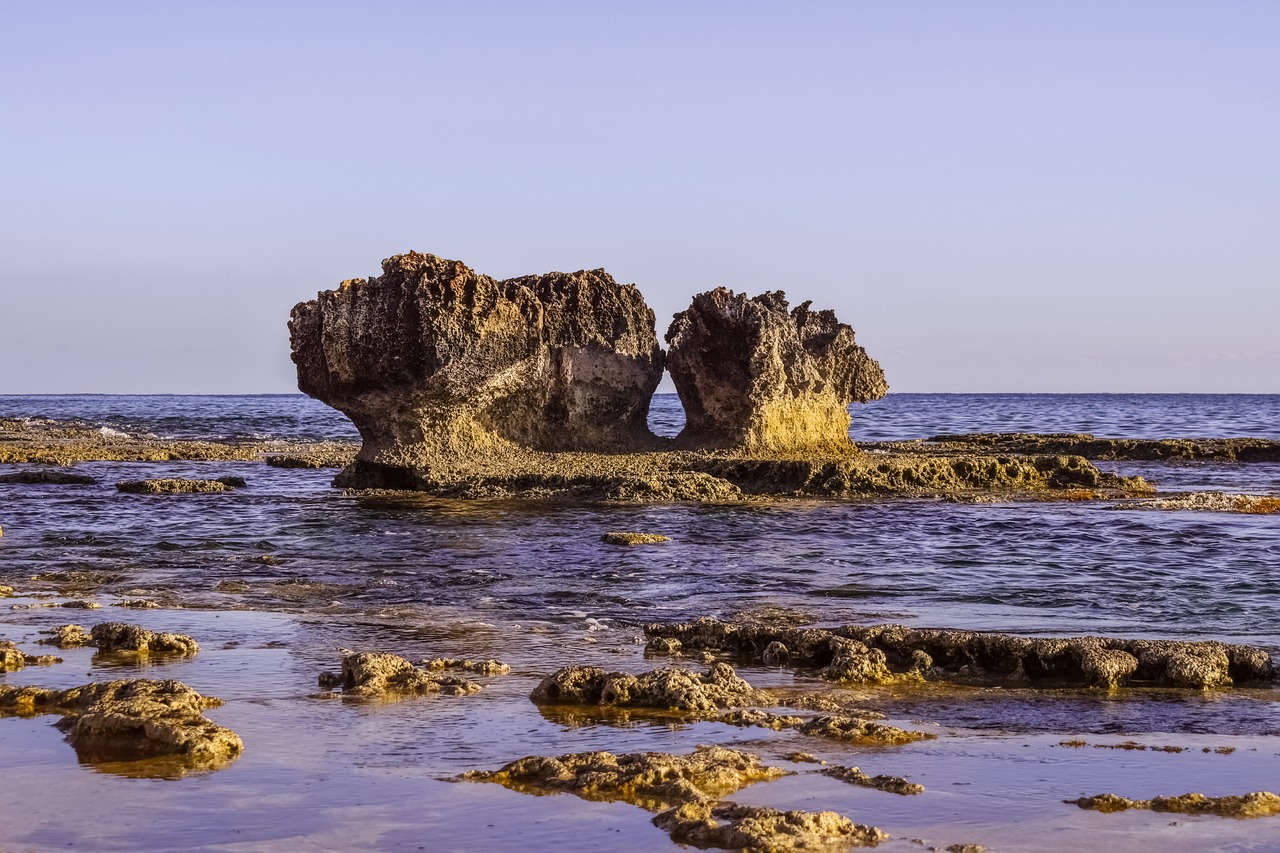 rock formation rocky coast free photo