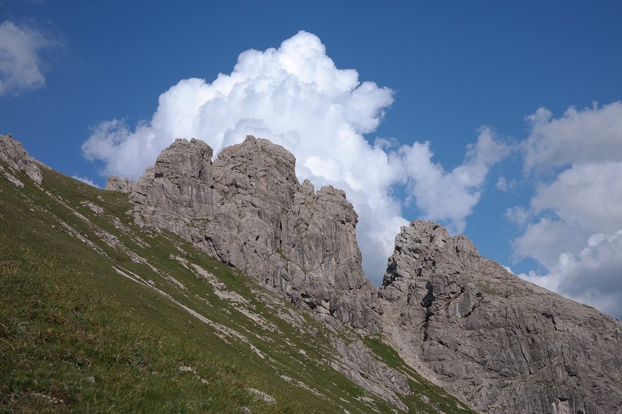 rock clouds landscape free photo