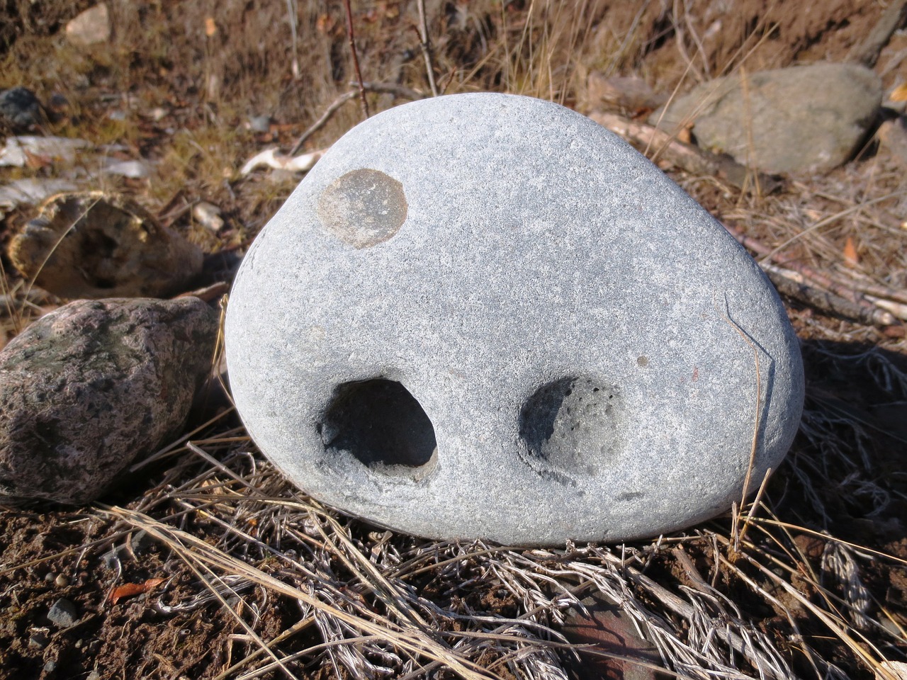 rock stone face free photo
