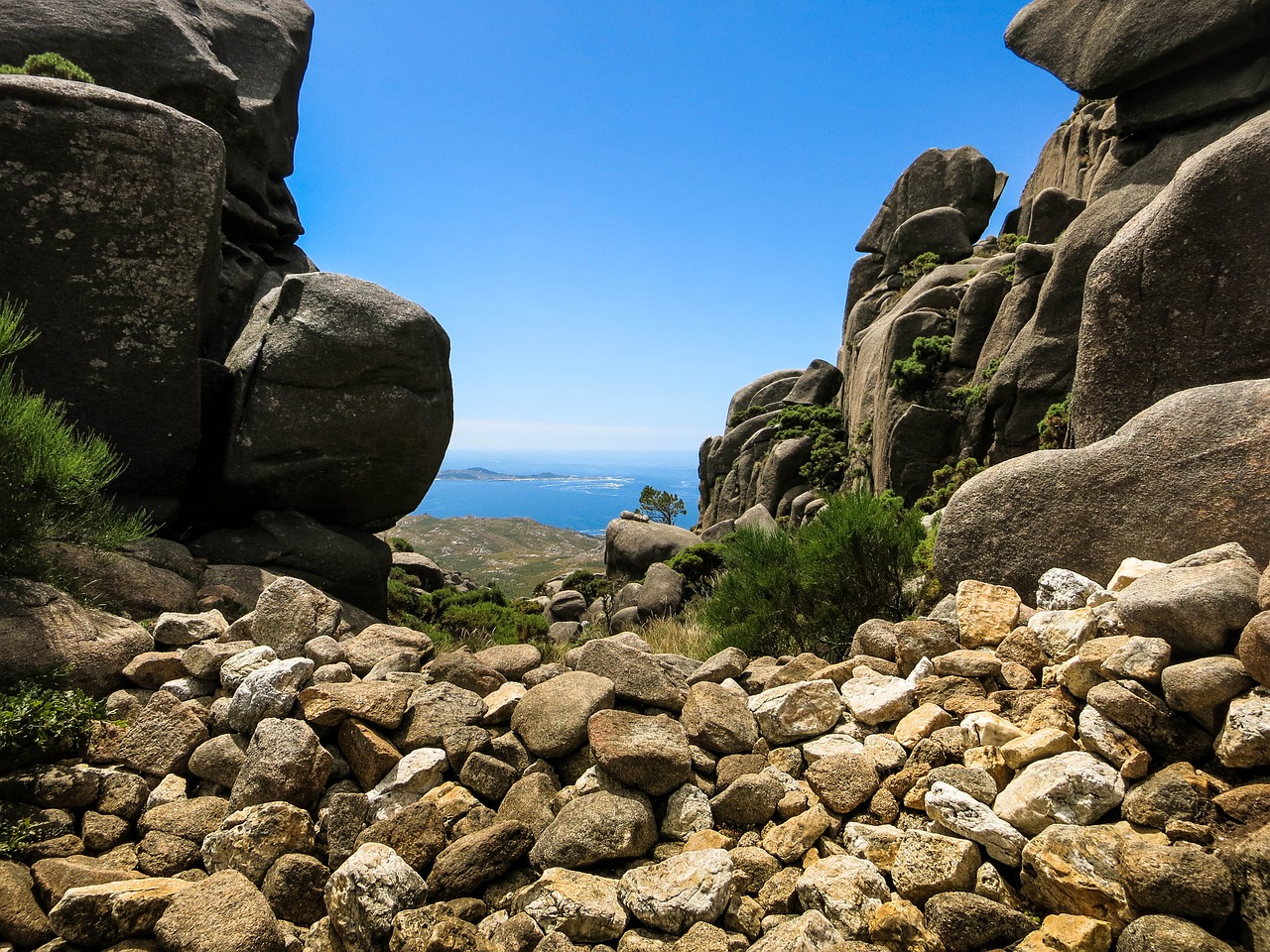 rock summer spain free photo