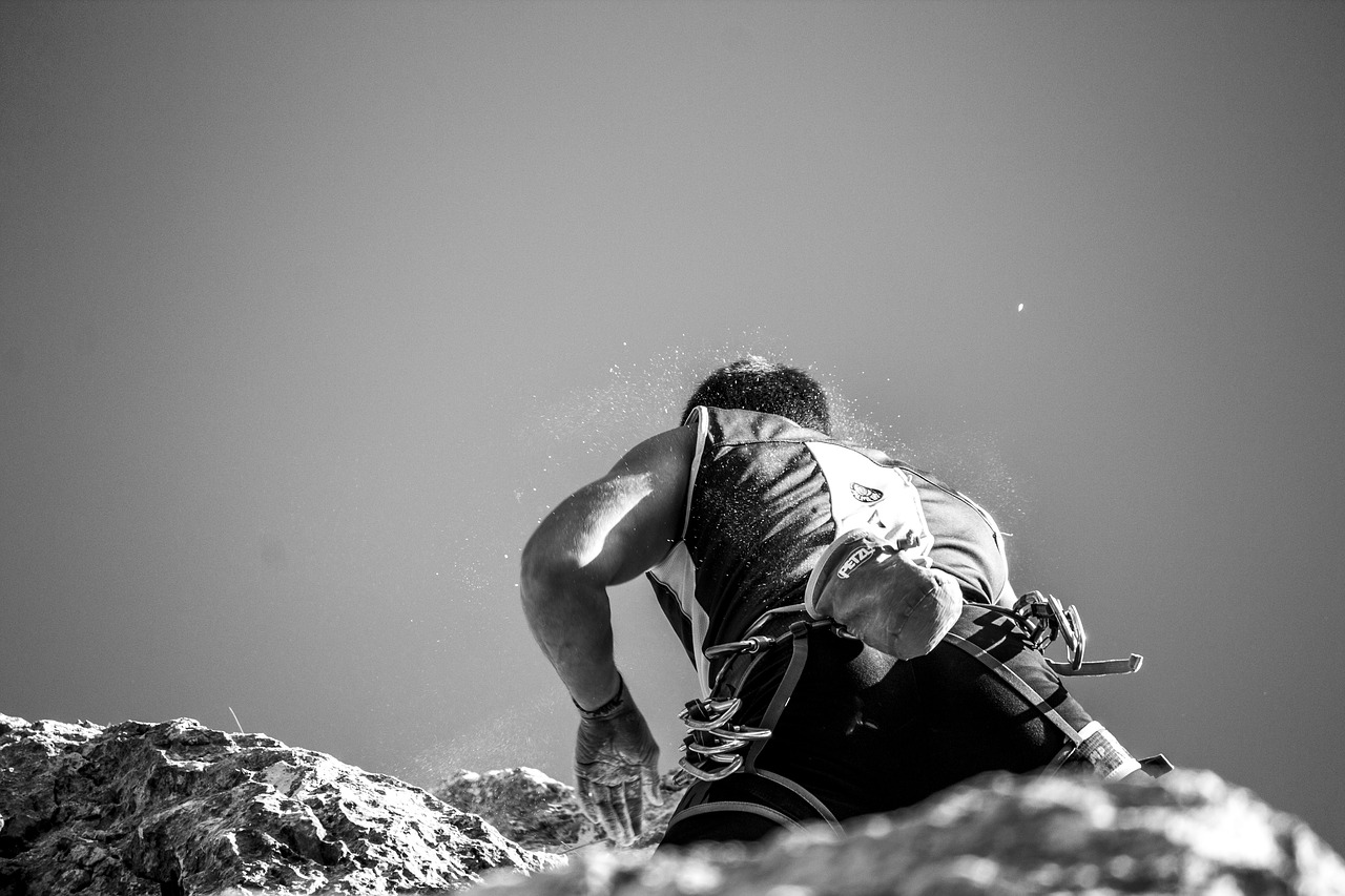 rock climbing climber free photo