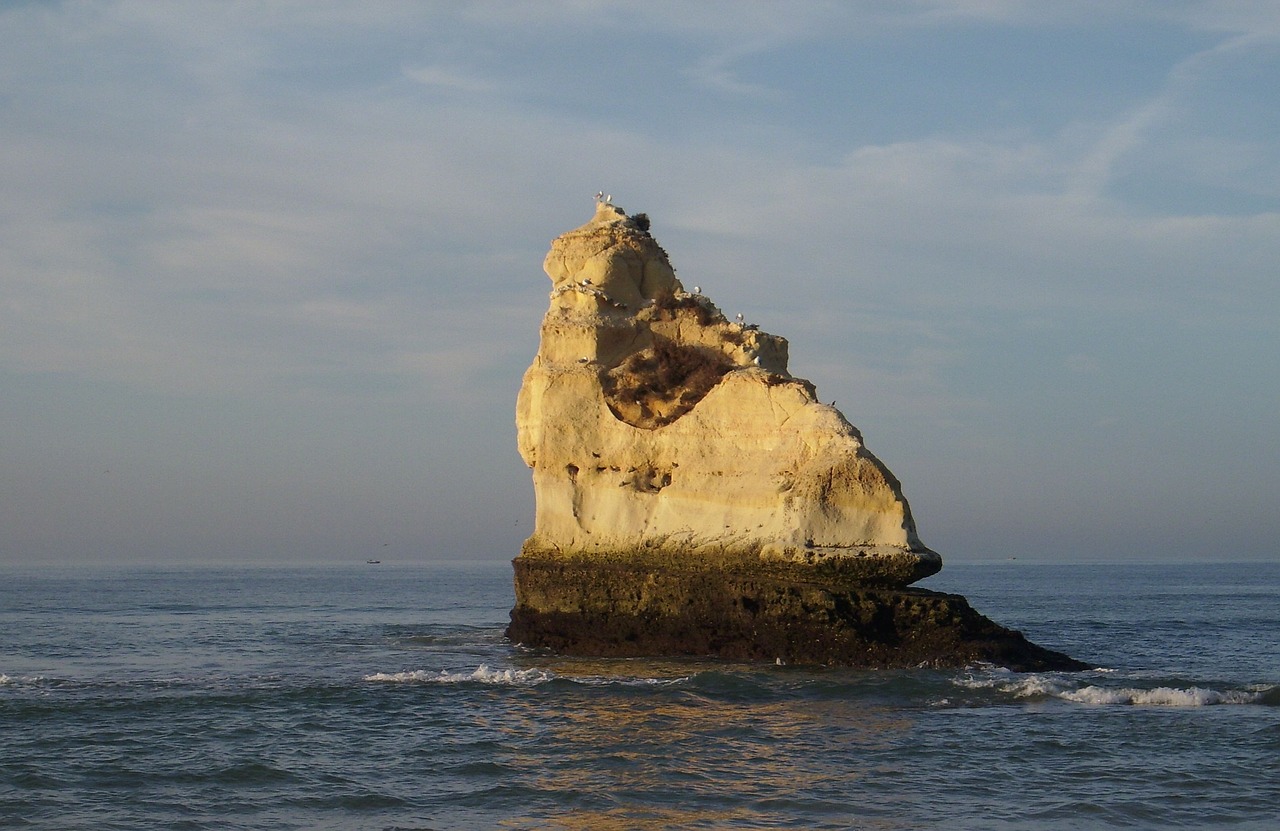 rock sea portugal free photo