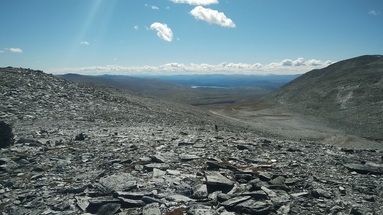 rock landscape sky free photo