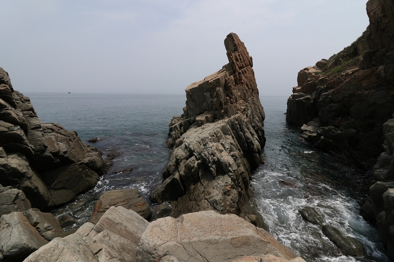 rock sea travel free photo