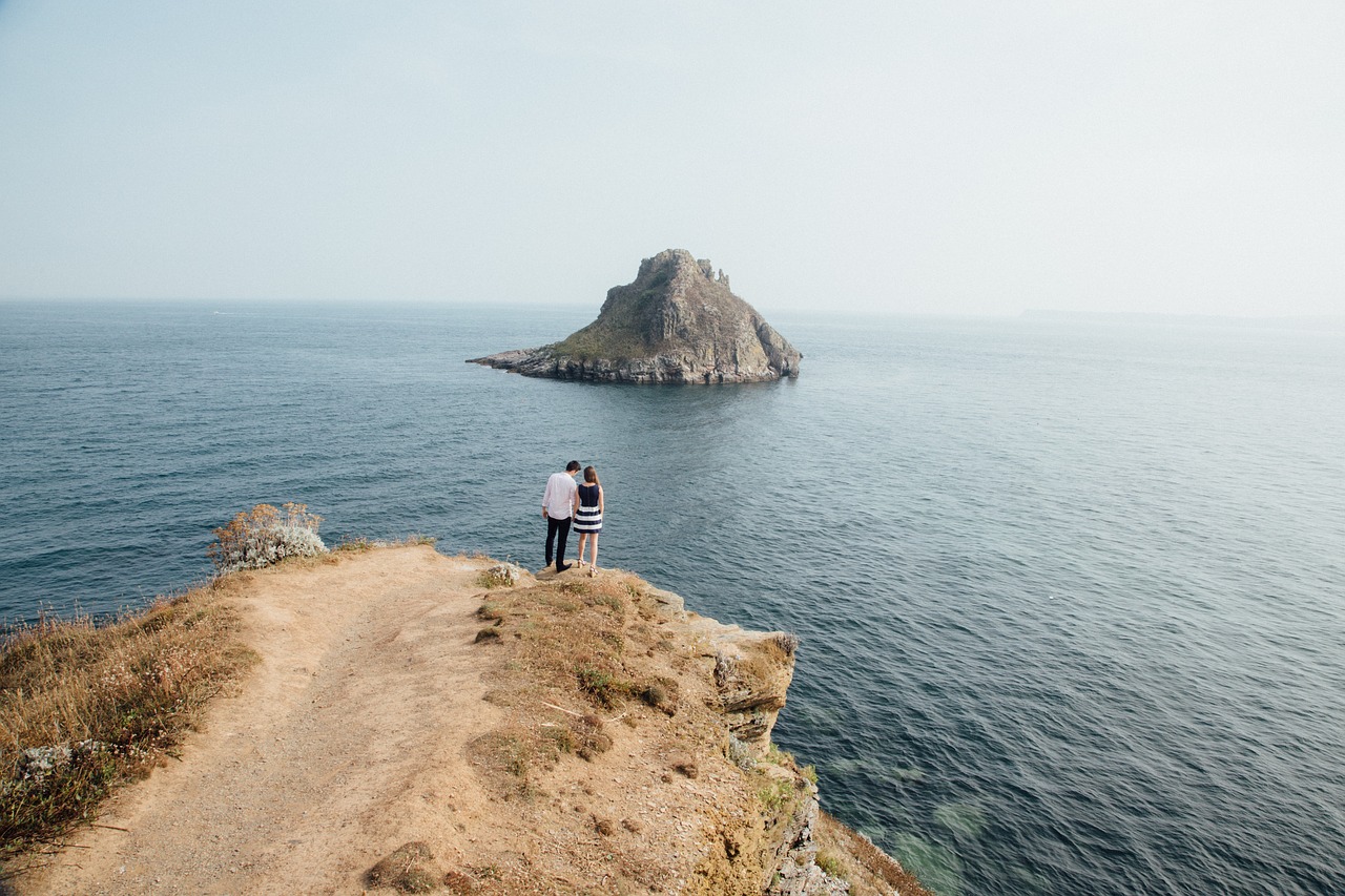 rock sea water free photo