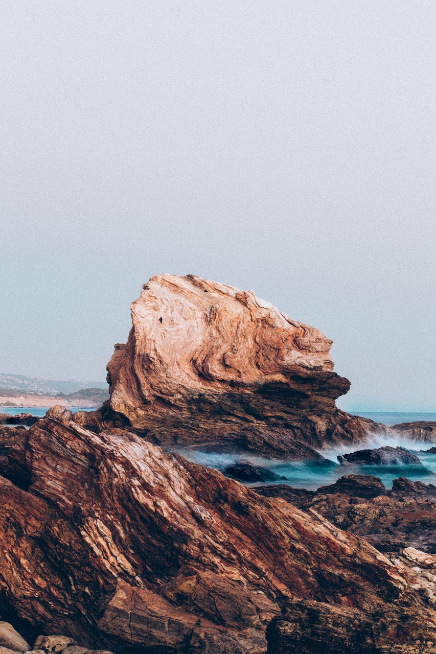 rock formation sea free photo