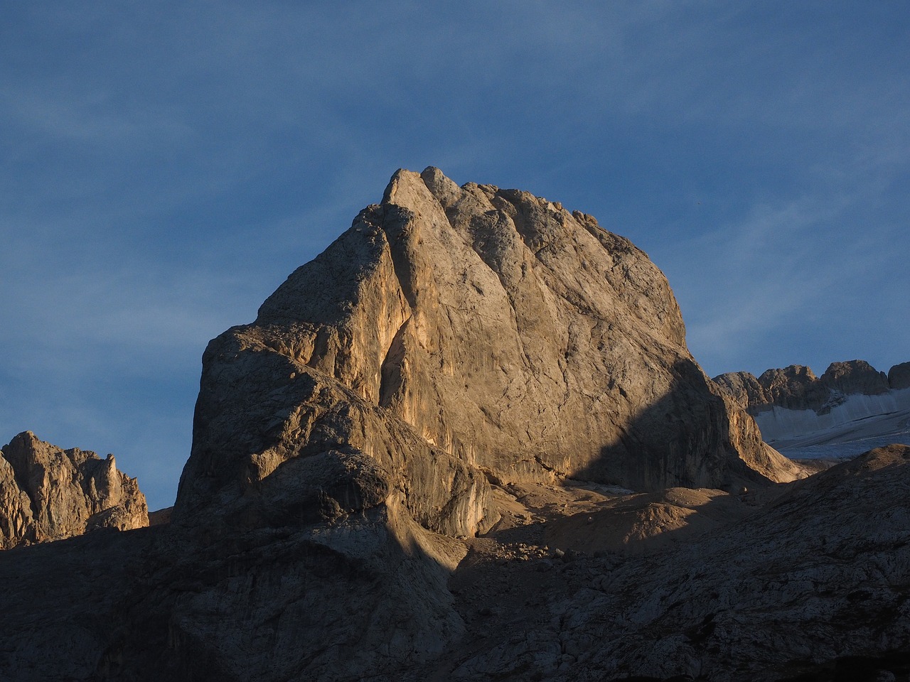 rock mountain marmolada group free photo