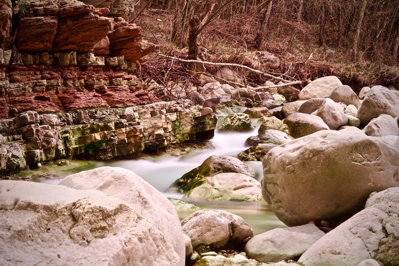 rock nature waters free photo