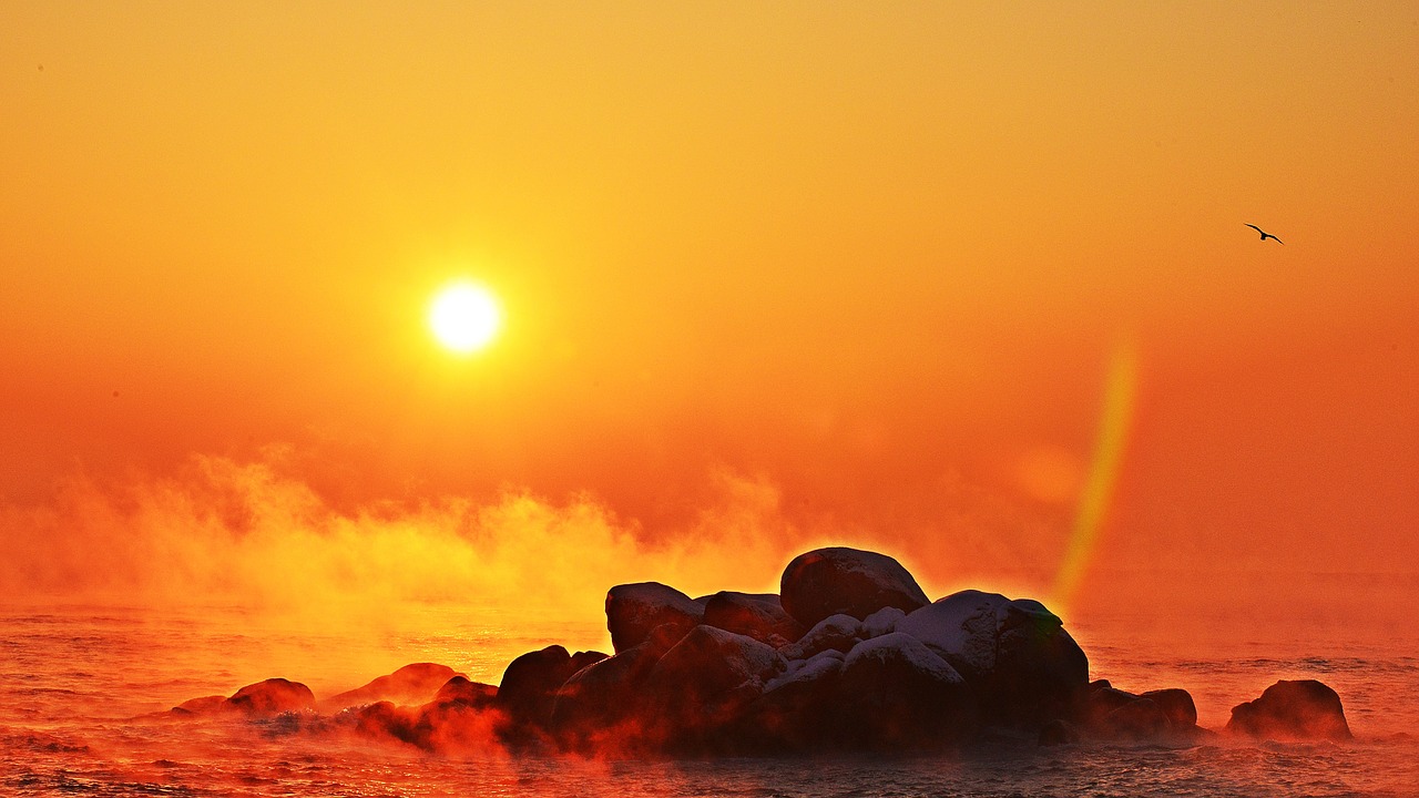 rock  sacheon beach  between the tianjin airport free photo