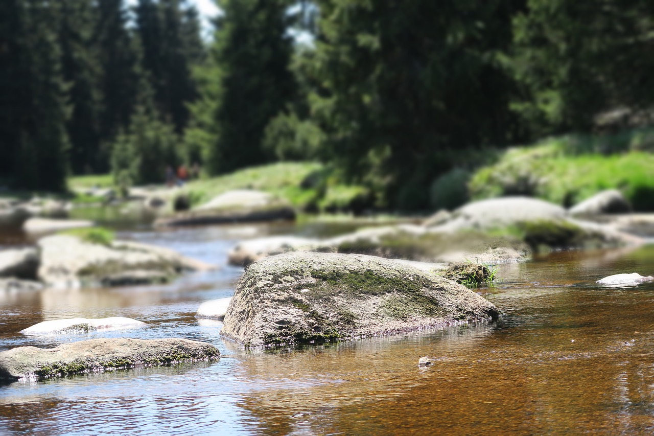 rock  stone  river free photo