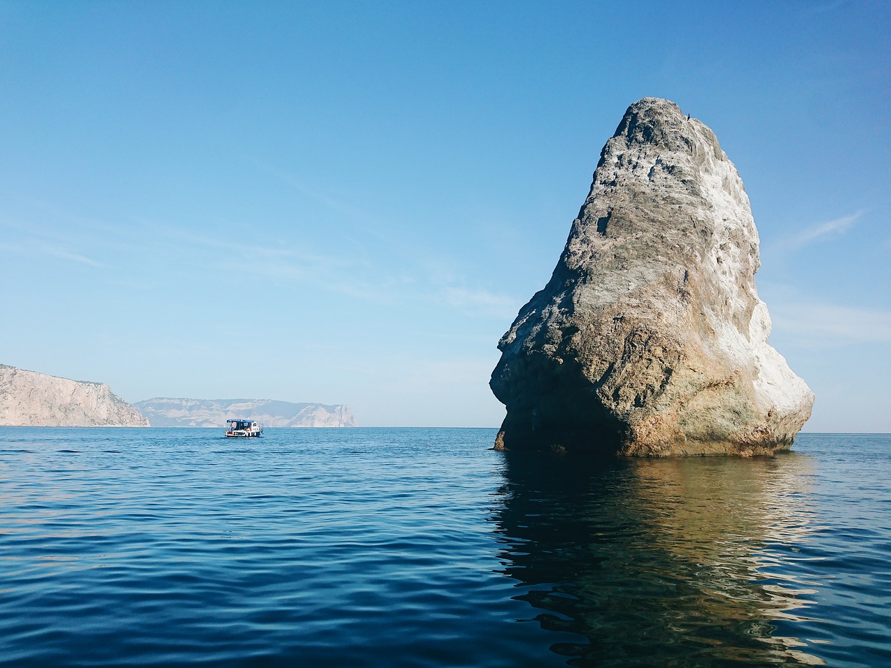 rock  sea  summer free photo