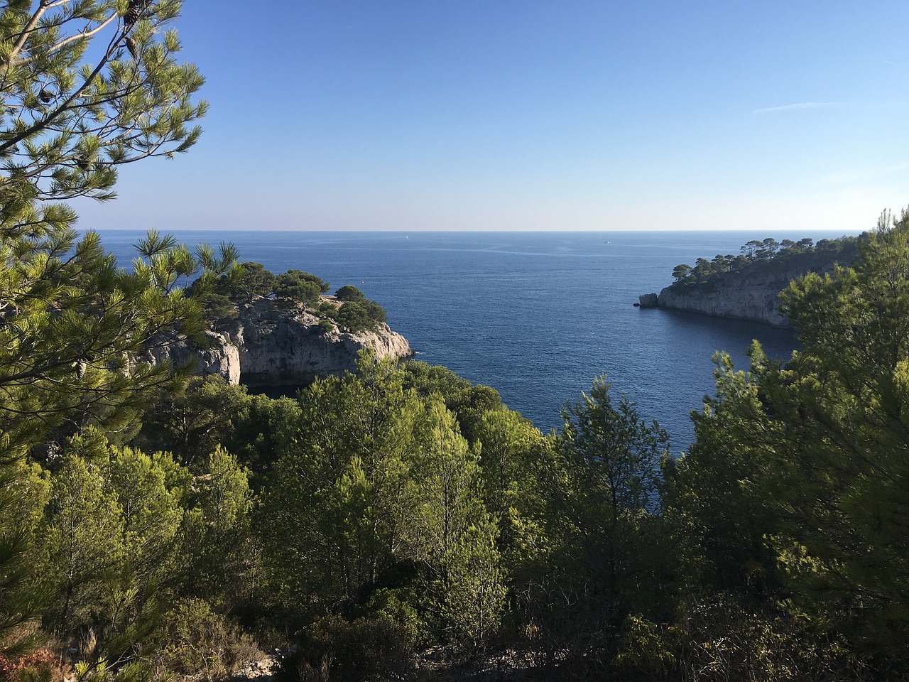 rock  france  sea free photo