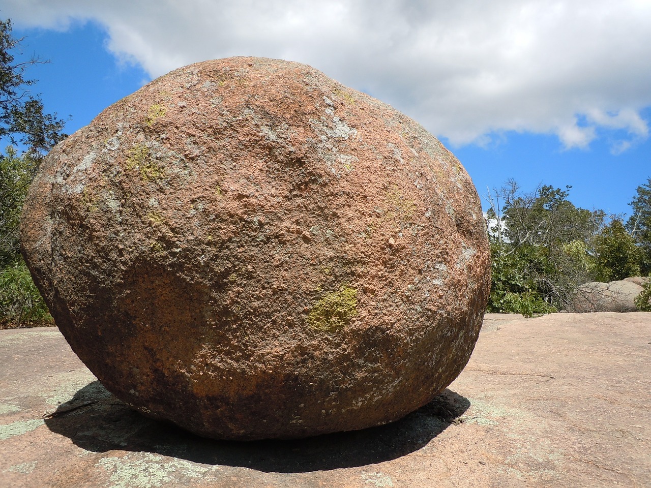rock boulder round free photo