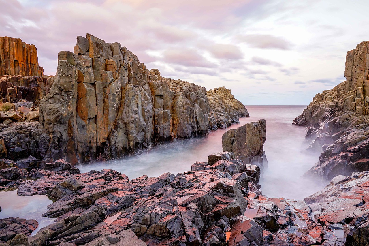 rock  sunset  sea free photo