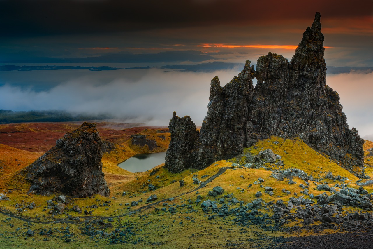 rock cliff scotland free photo