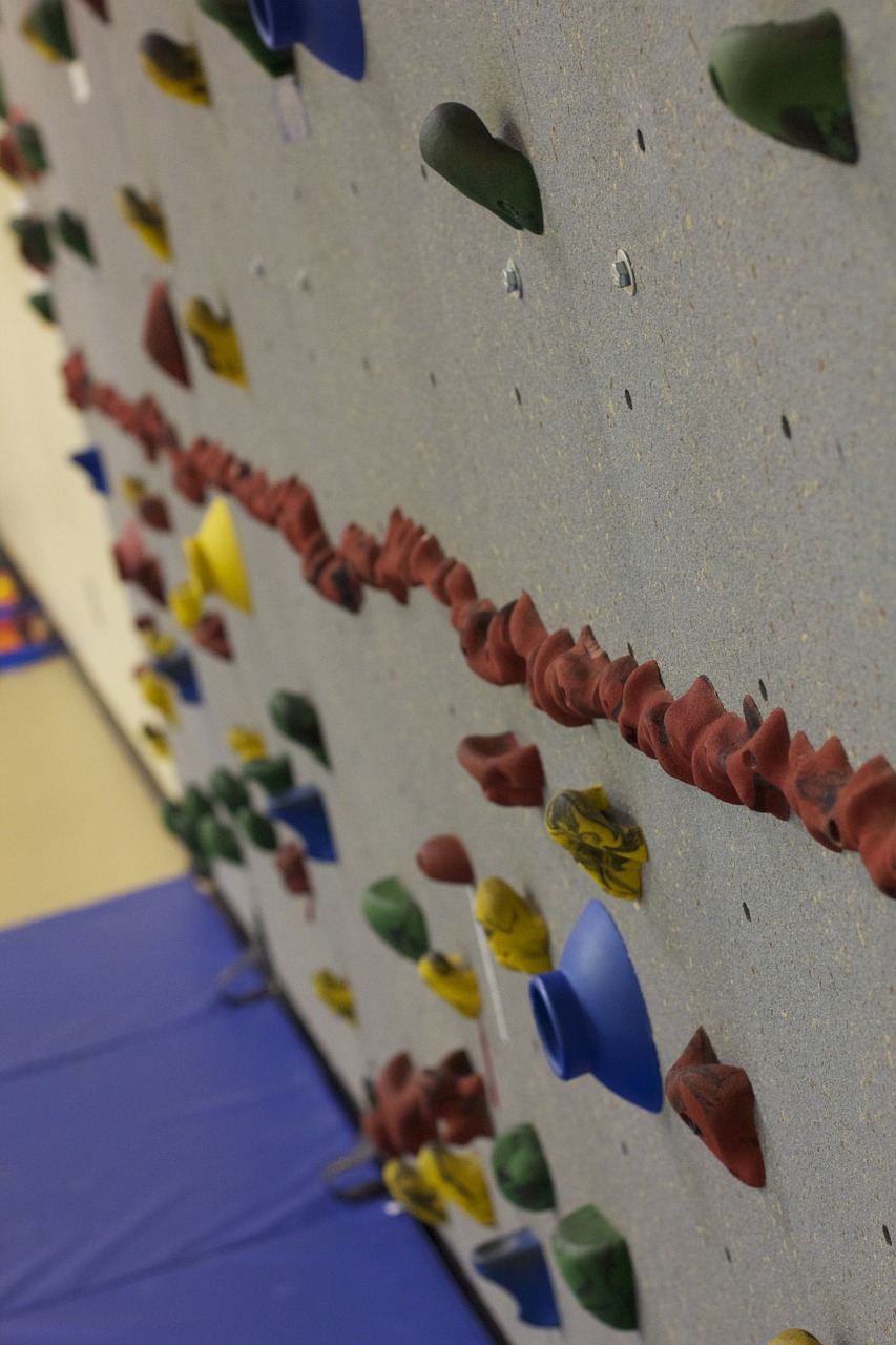 rock wall climbing free photo