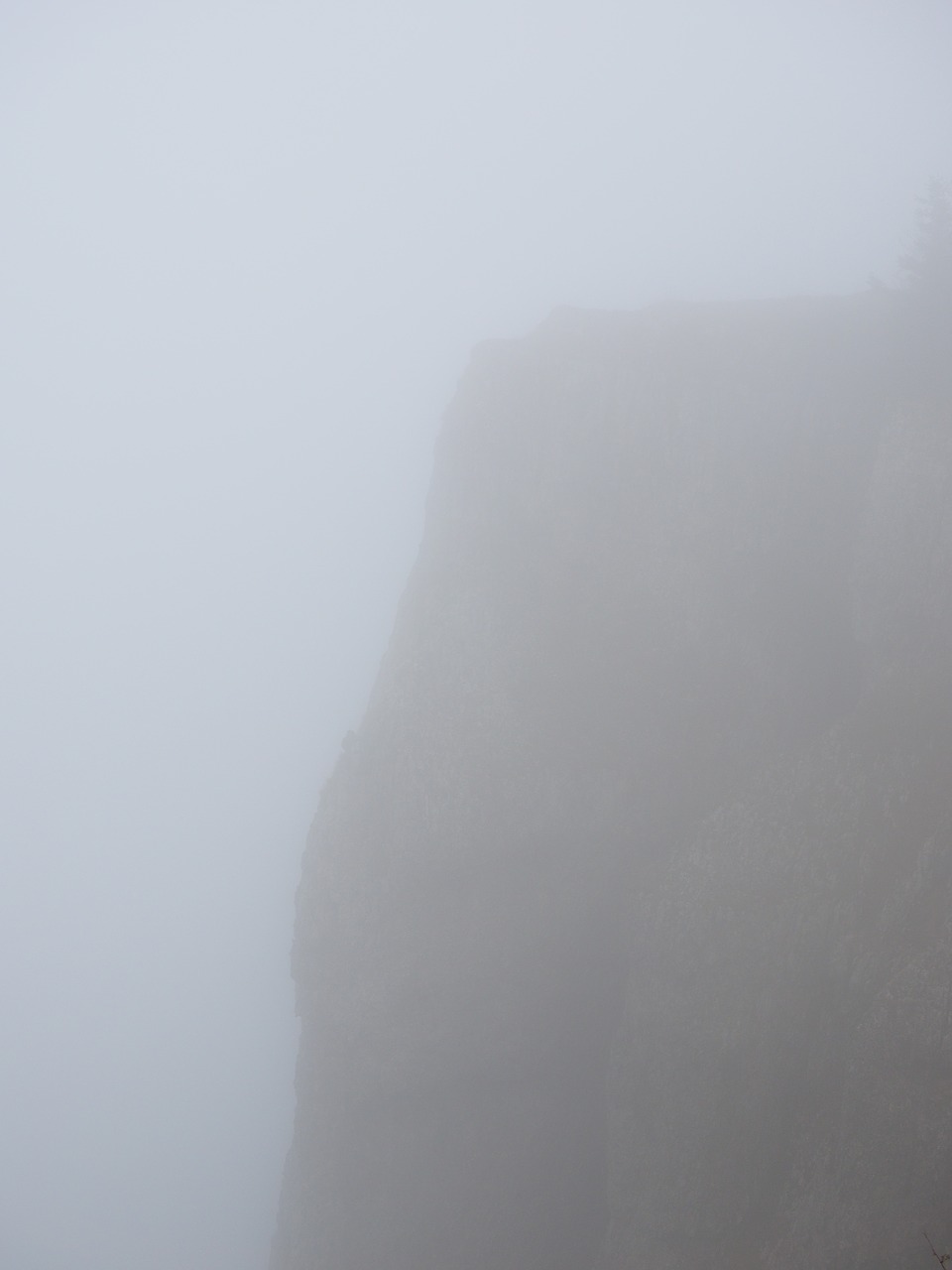 rock fog abyss free photo