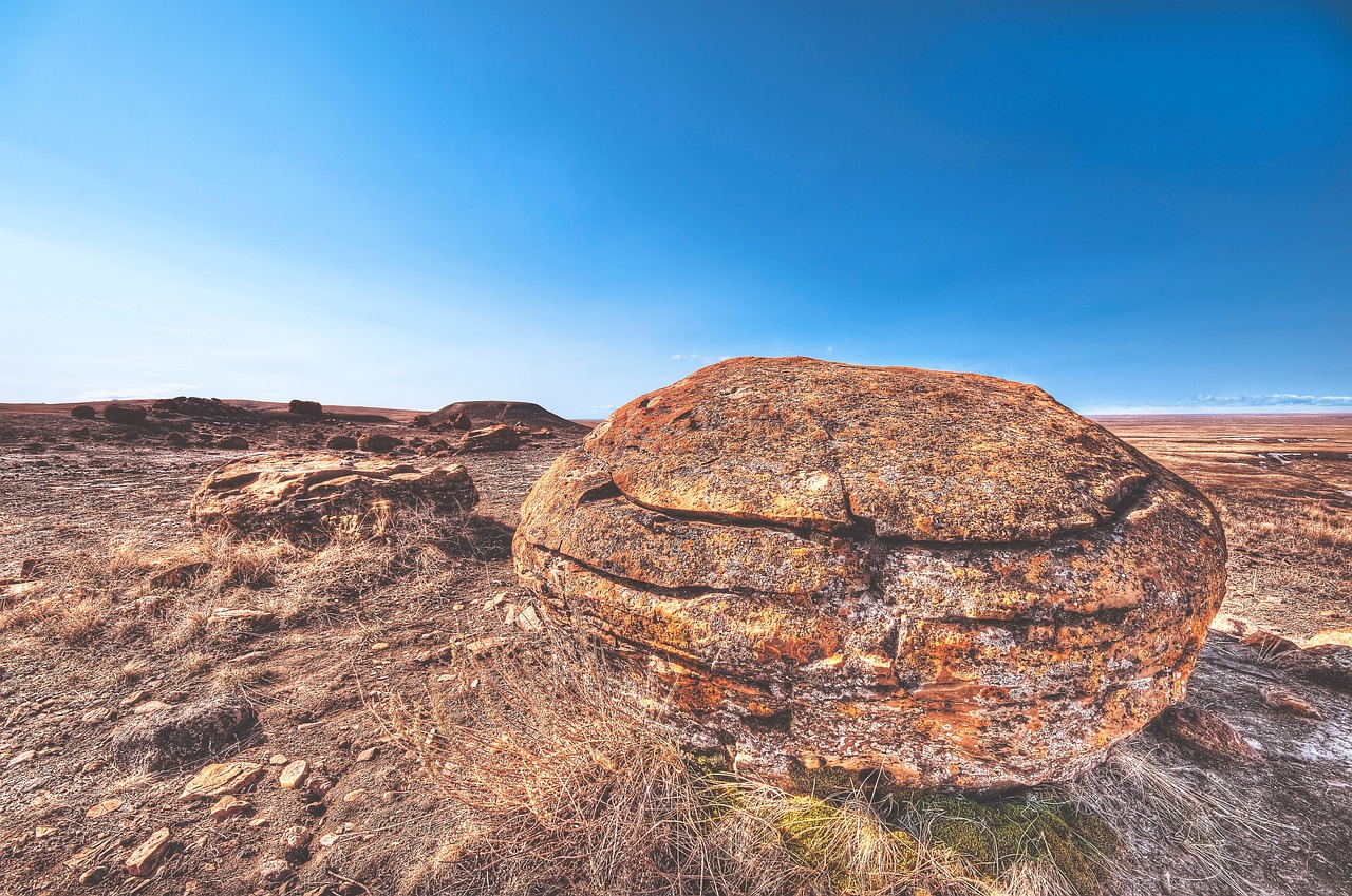 rock boulder desert free photo
