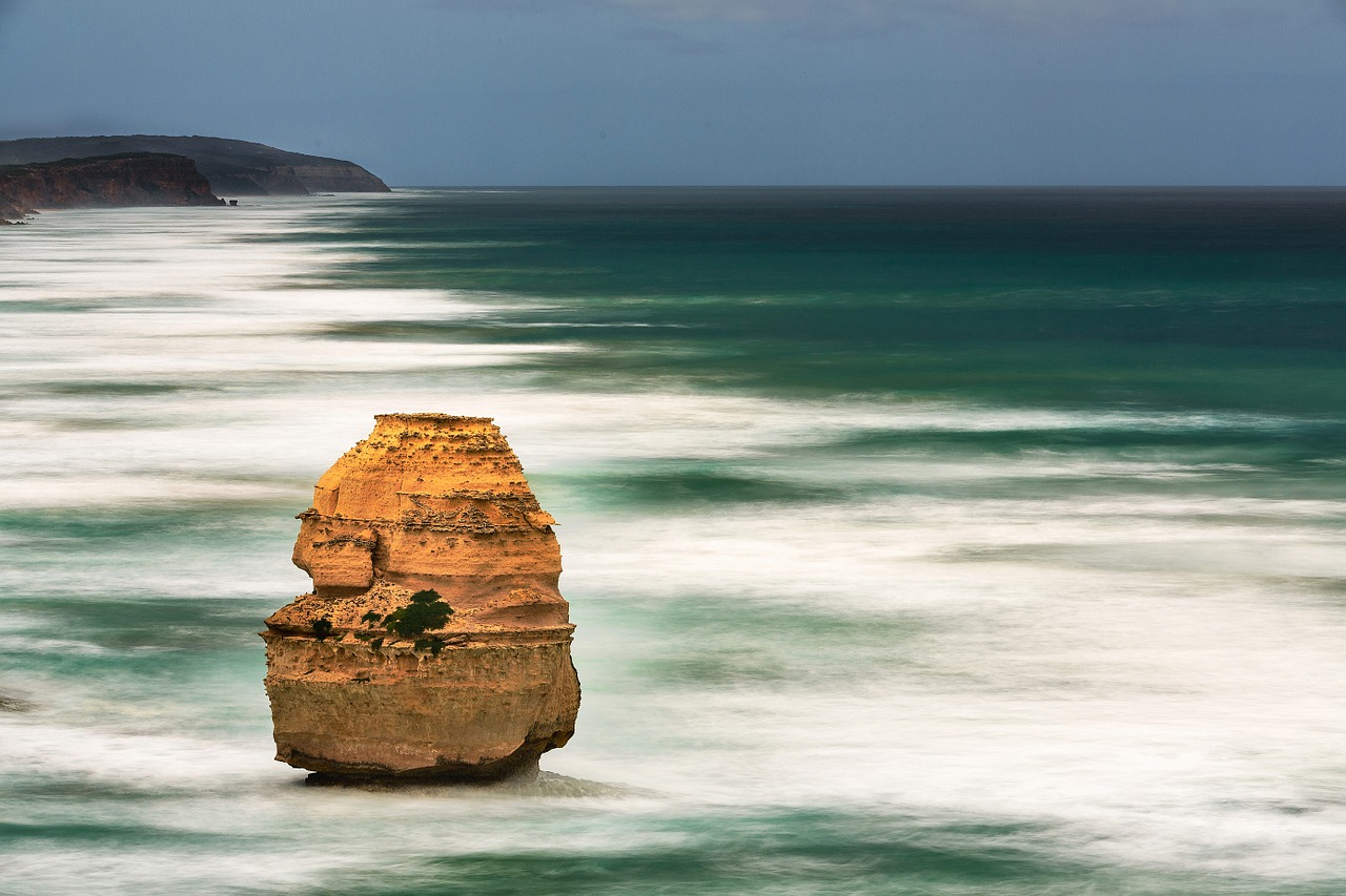 rock boulder ocean free photo