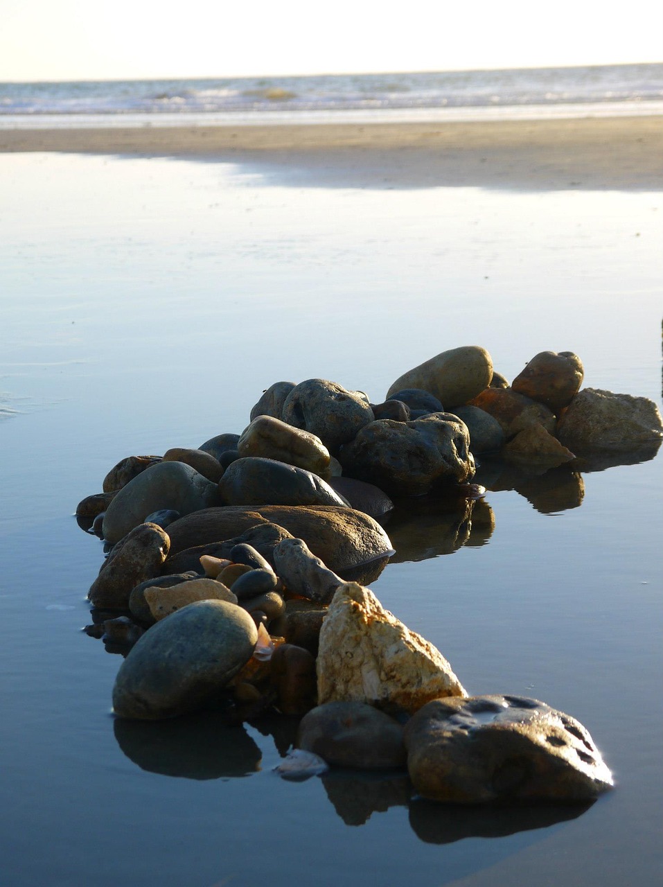 rock sea seaside free photo