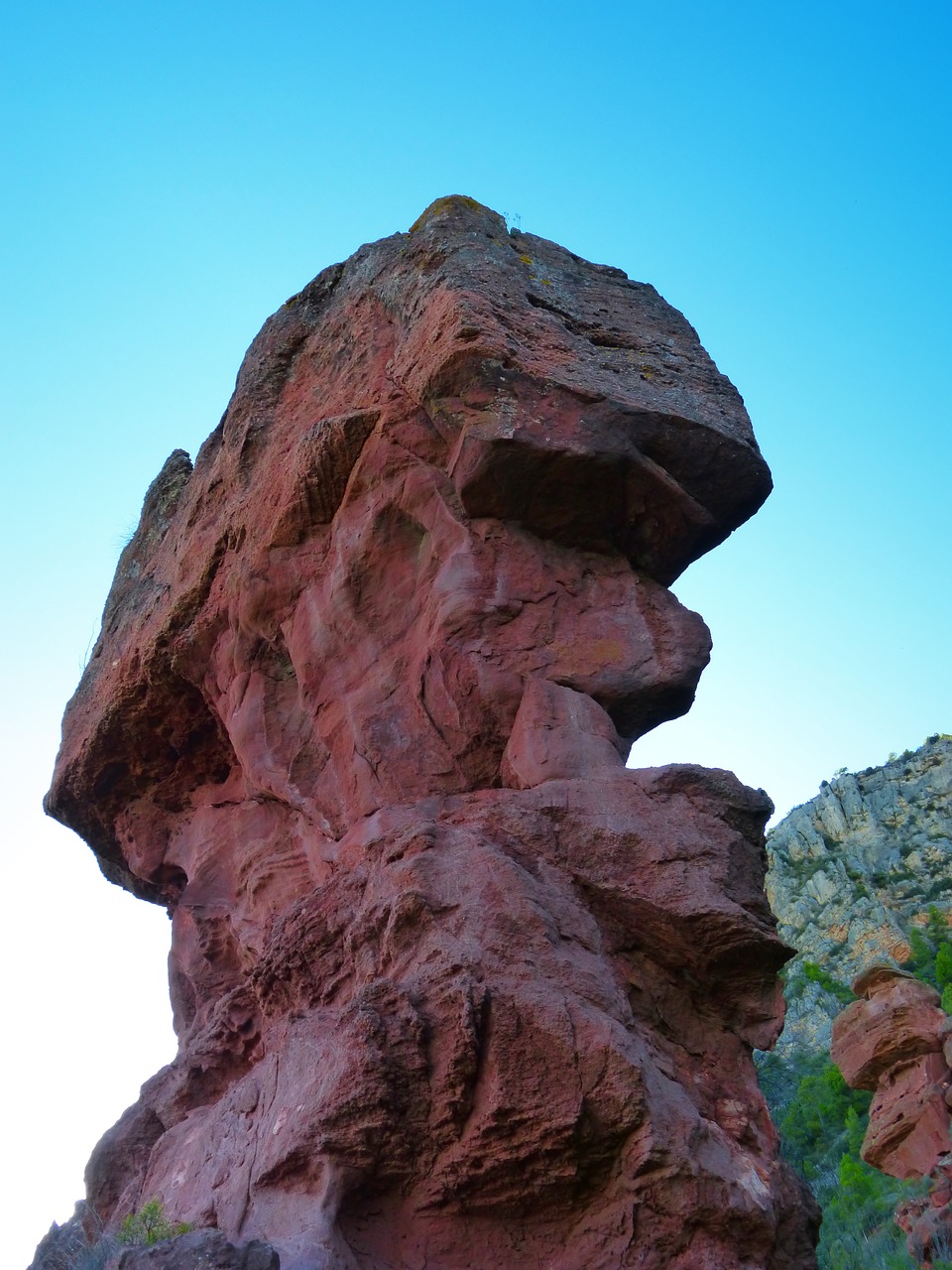 rock sandstone head shape symbol free photo