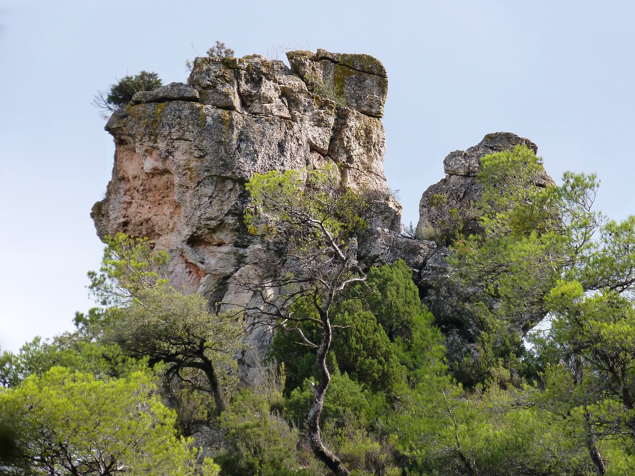 rock mountain sky free photo