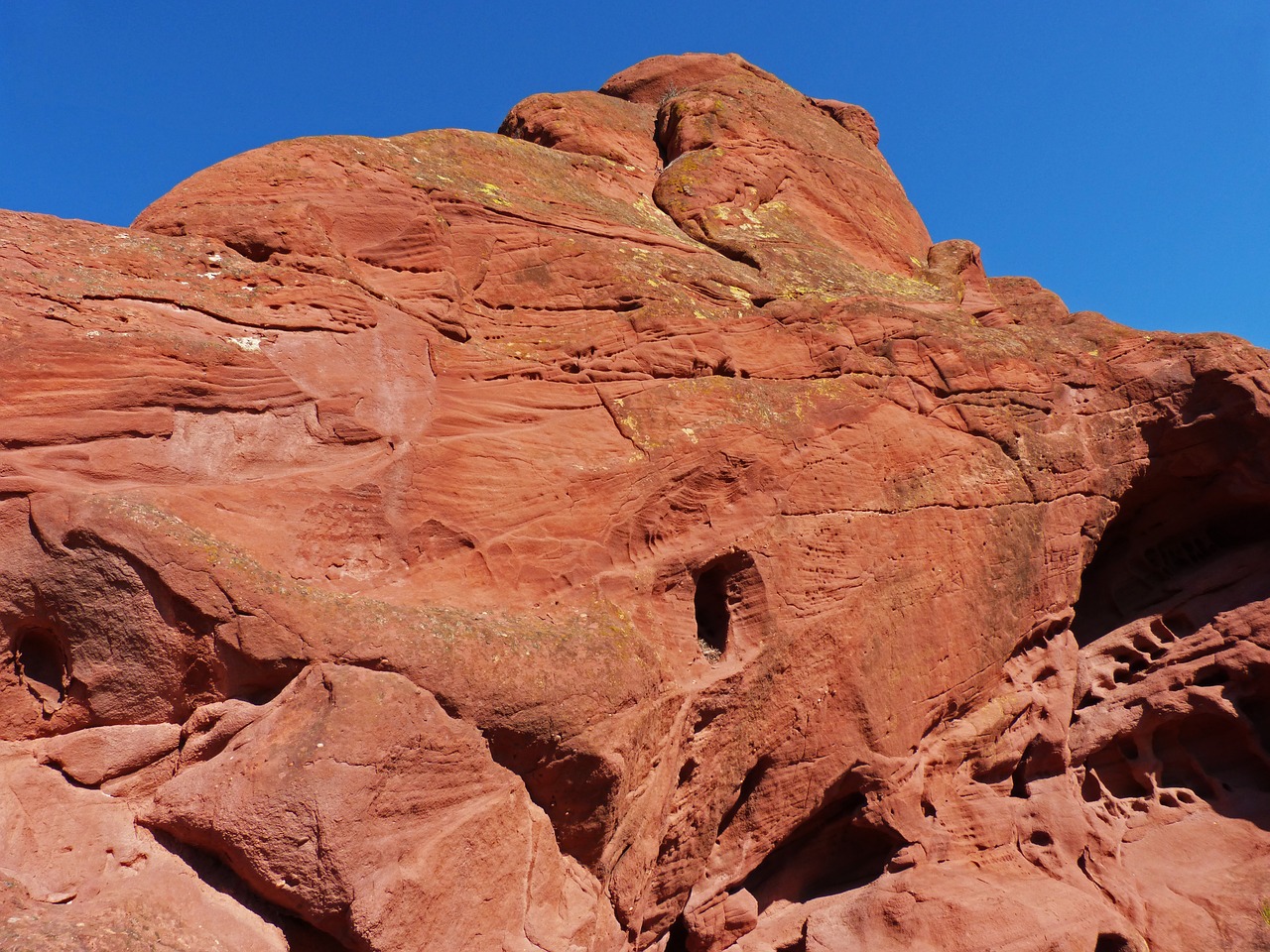 rock red sandstone mountain free photo