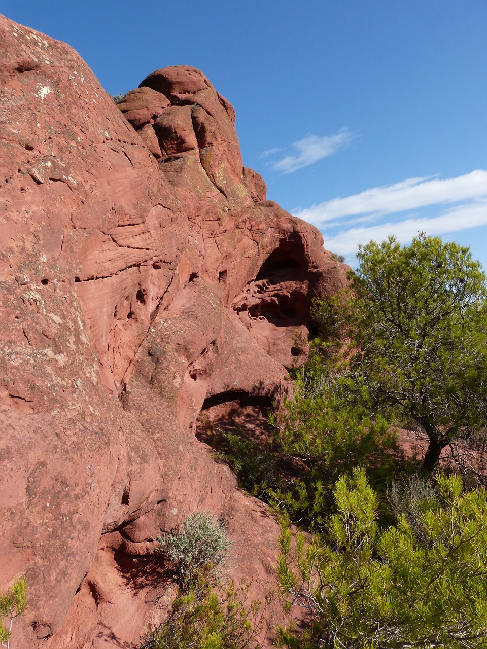 rock red sandstone mountain free photo