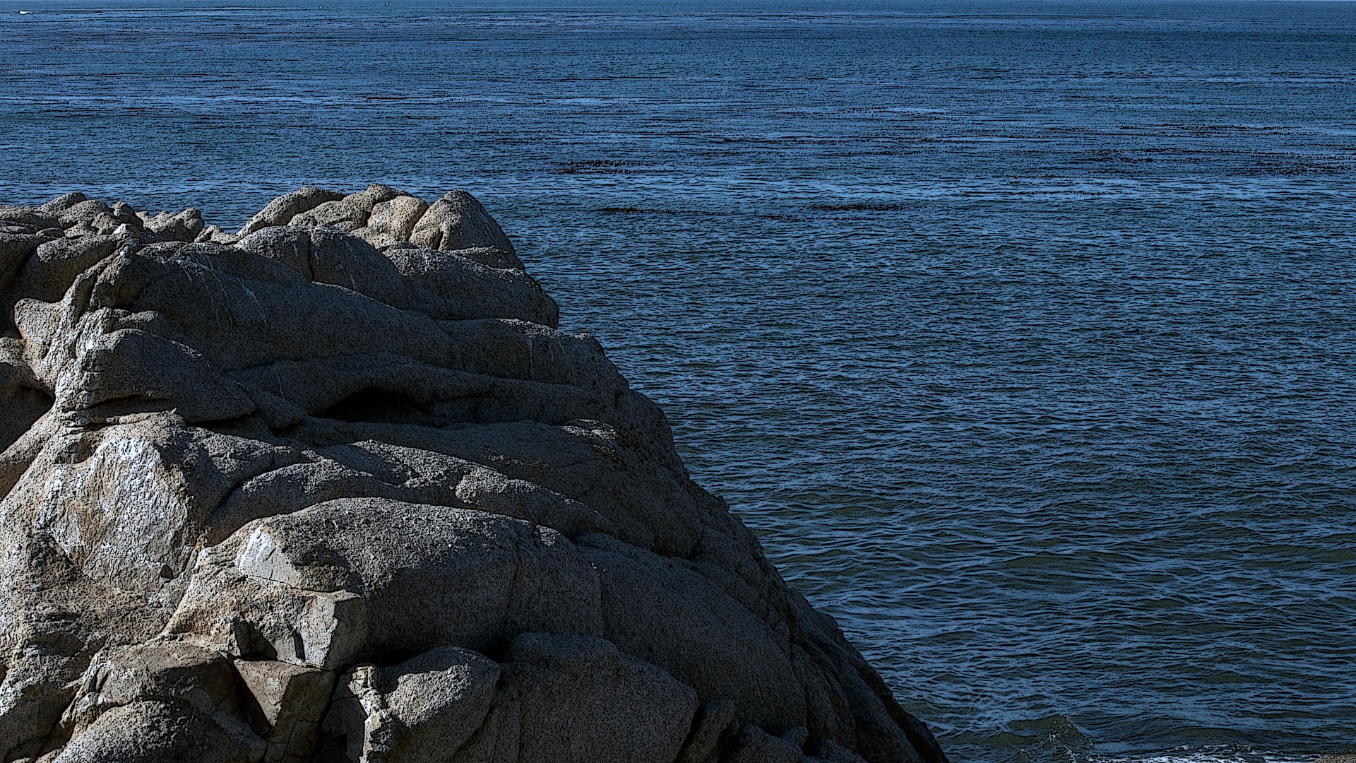 rock sea beach free photo