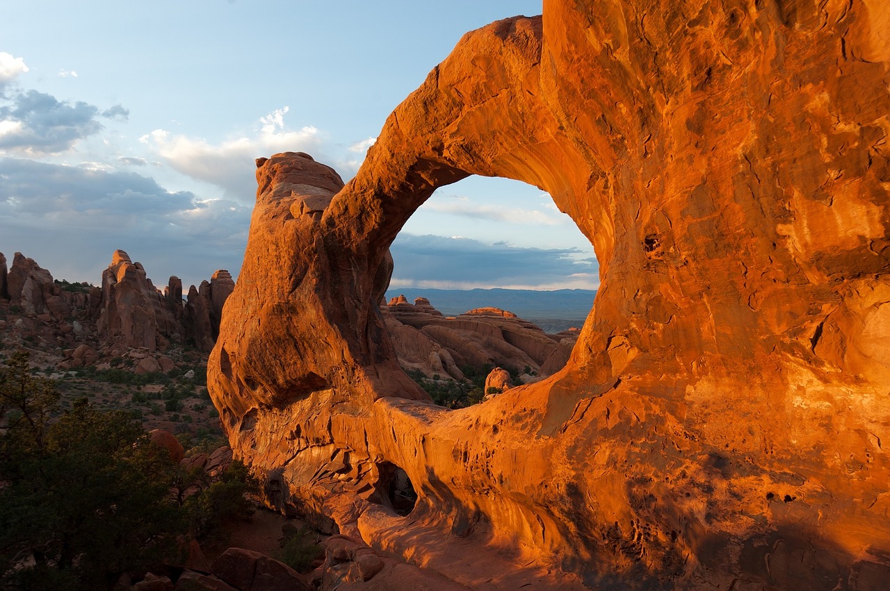 rock arch landscape stone free photo