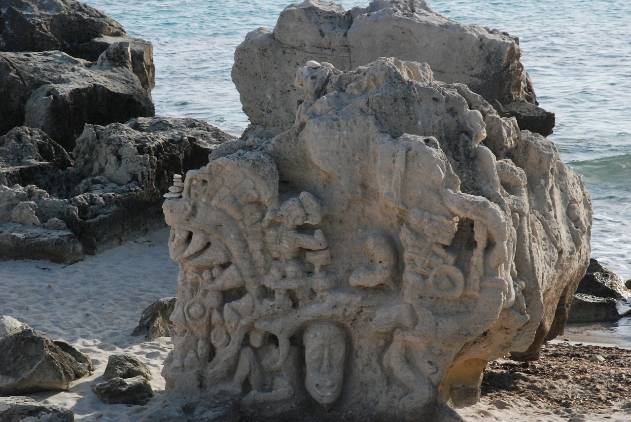 rock art ibiza beach free photo