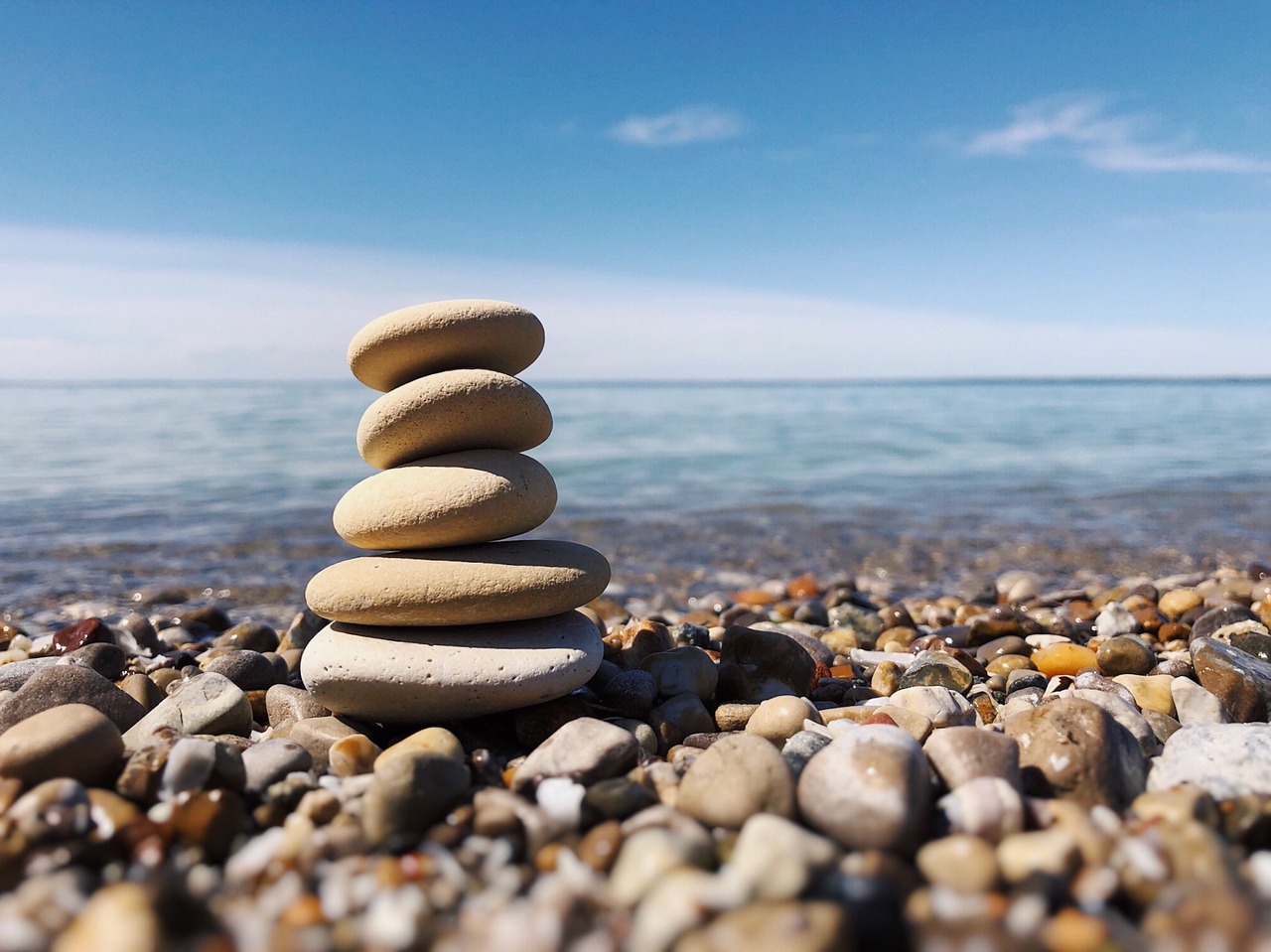 rock balance  stacked  stack free photo