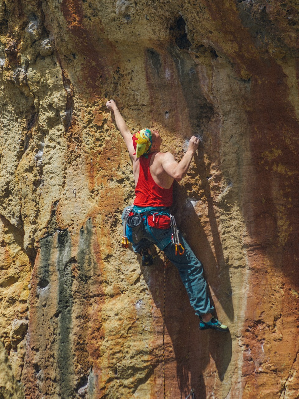 rock climber rock the purpose of the free photo