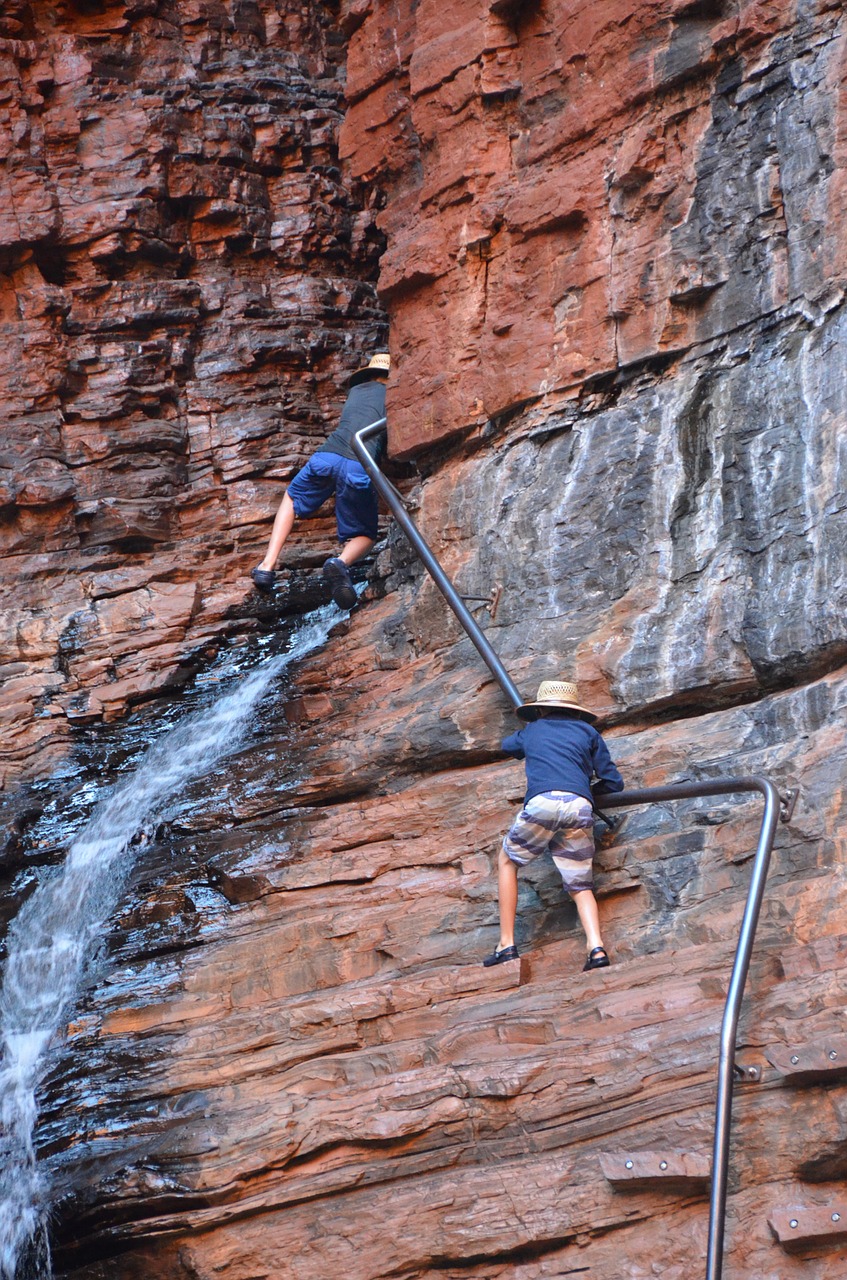 rock climbing precarious rock free photo