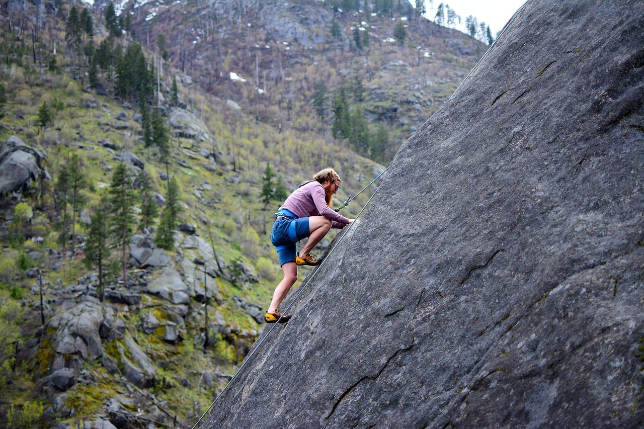 rock climbing nature rock free photo