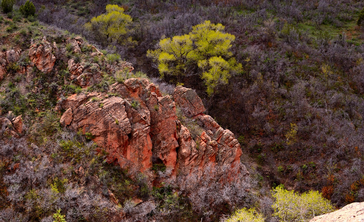 rock formation hiking adventure free photo