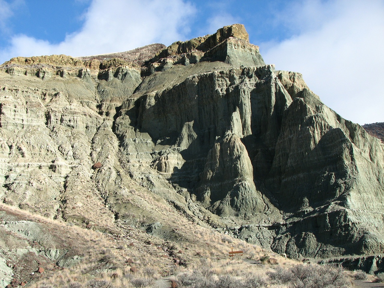 rock formation john day fossil beds free photo