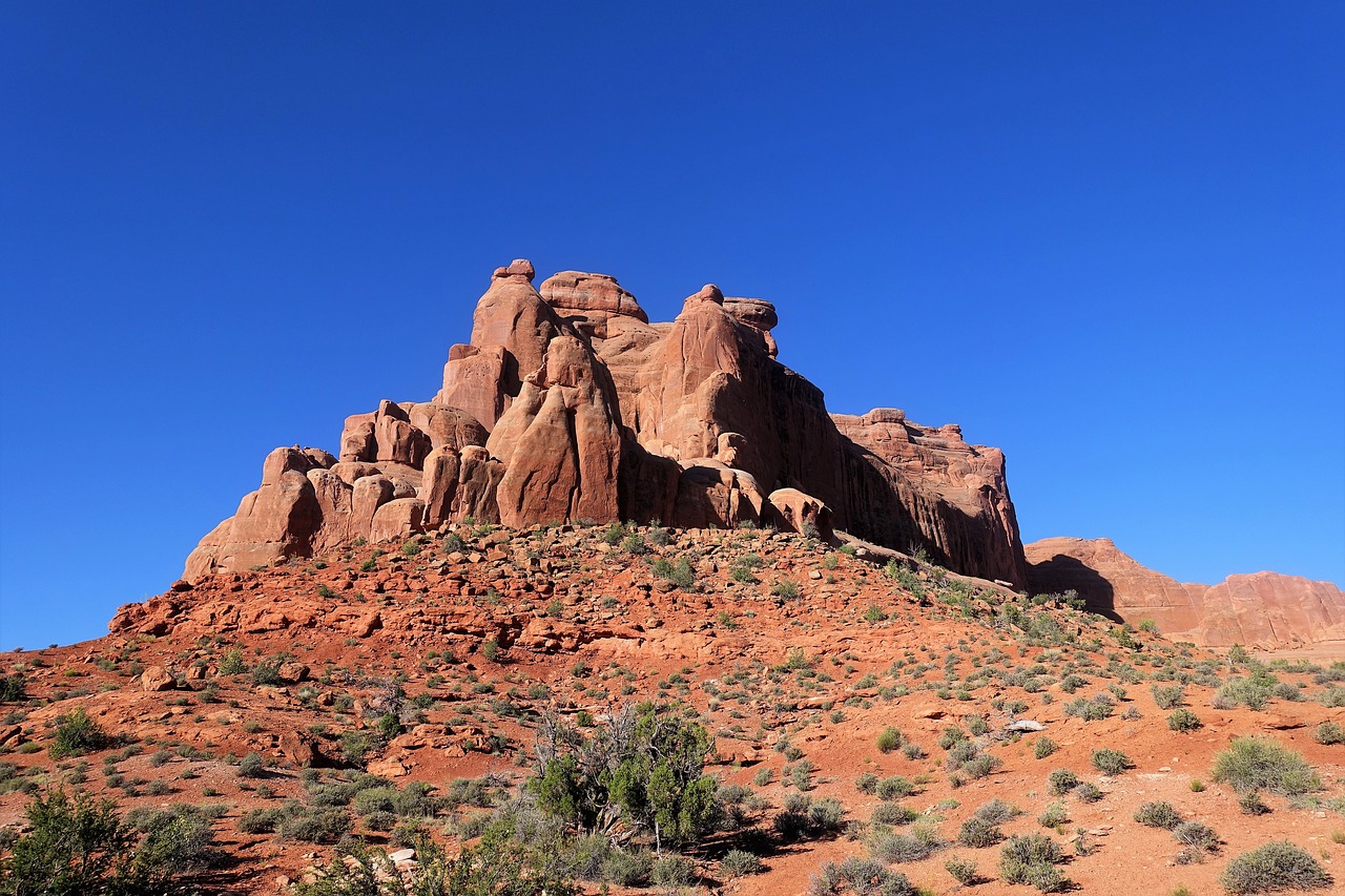 rock formation  moab  utah free photo