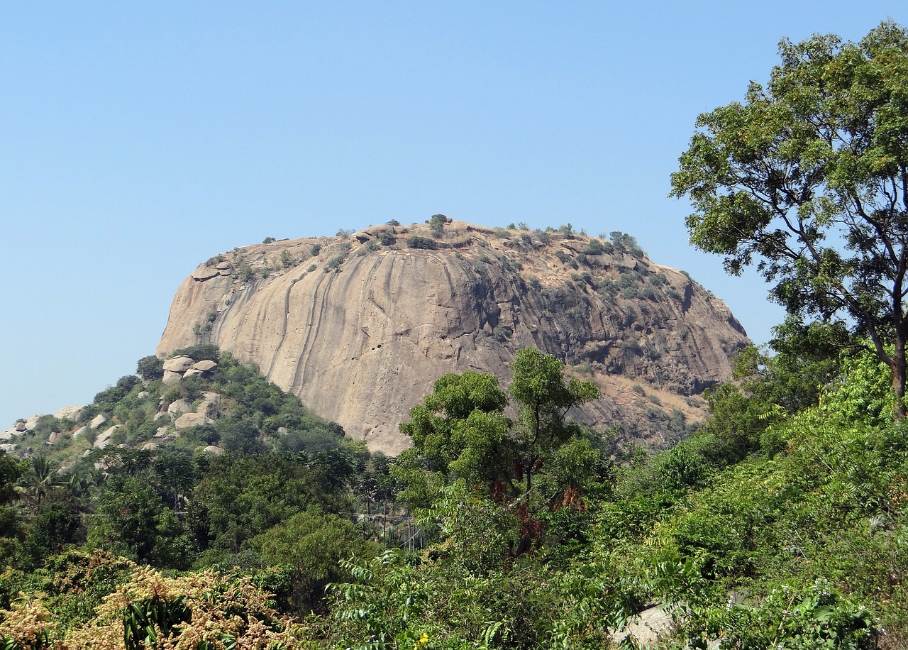 rock formation hillock granite free photo