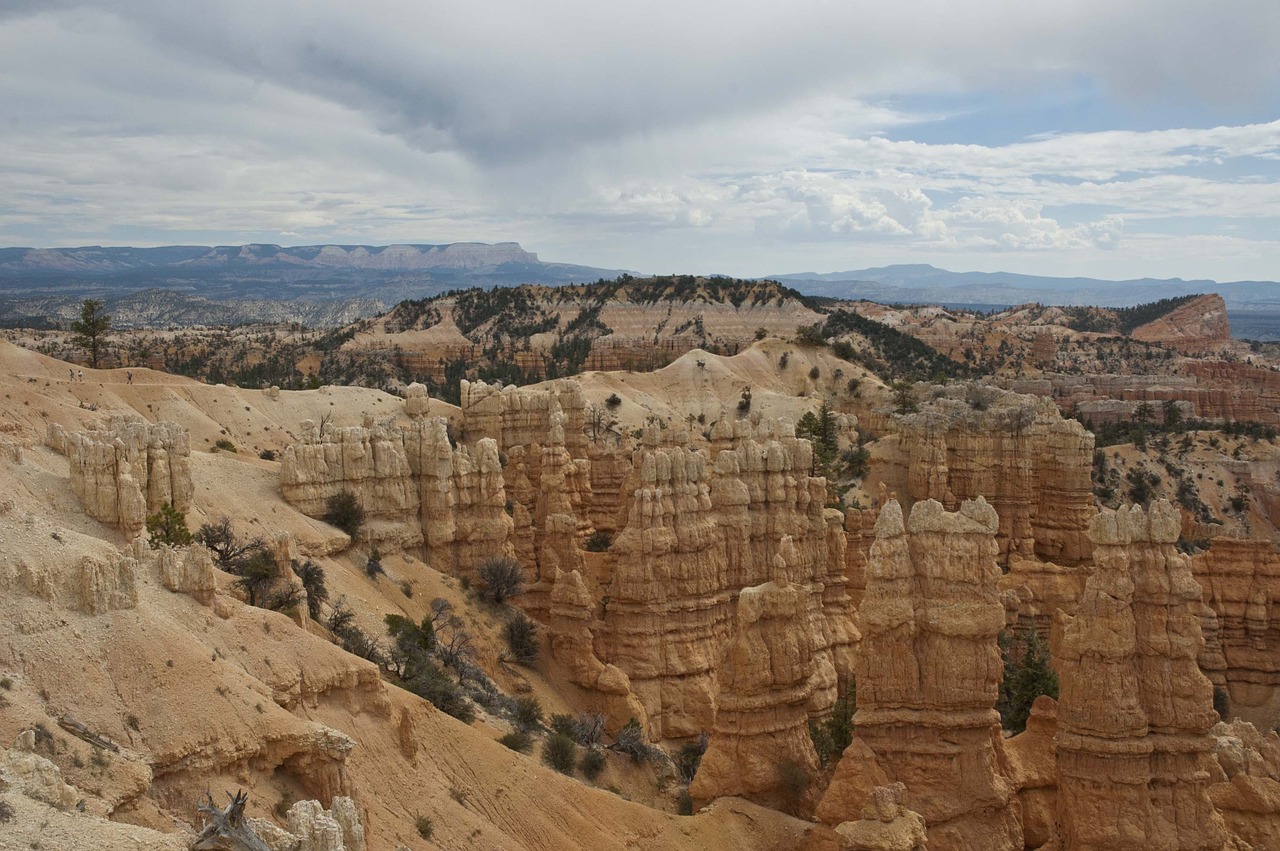 rock formations bryce canyon national park western landscape free photo