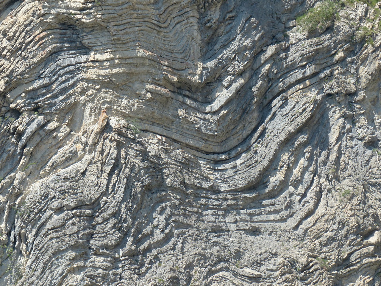 rock formations folded fold free photo