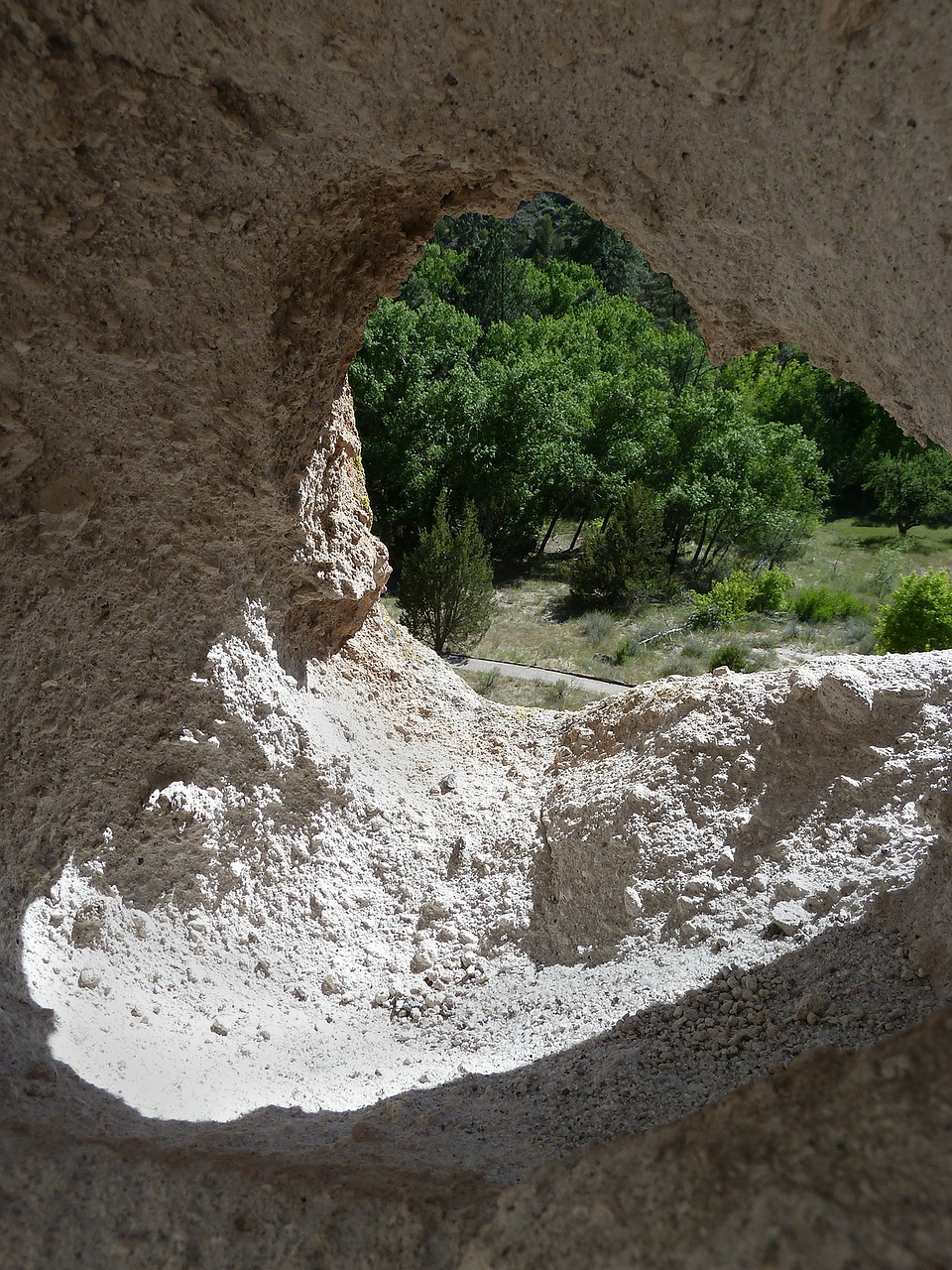 rock hole desert bandelier national monument free photo