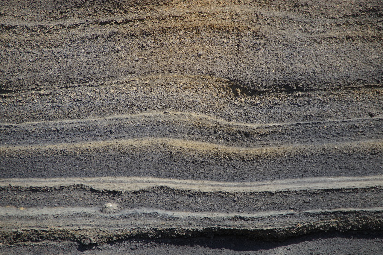 rock layers mountain tenerife free photo